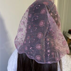 Handmade church veil/ mantilla or scarf